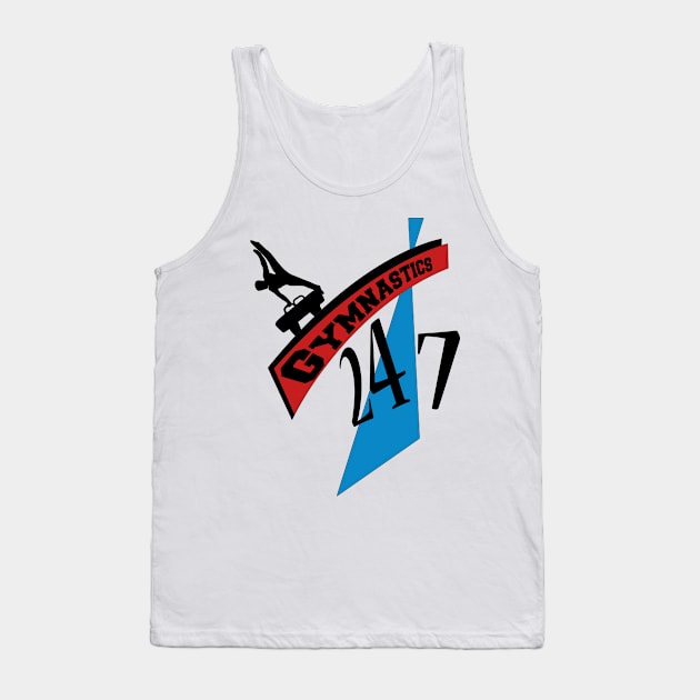 24/7 tee red  and blue Tank Top by laurie3